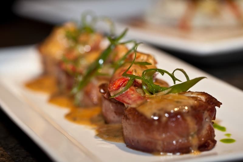 Pan-seared scallops